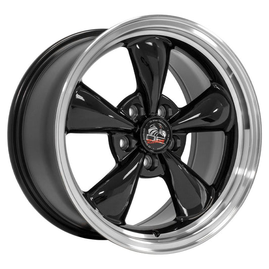 OE WHEELS FR01 17x9 5X114.3 24 BLACK WITH MACHINED LIP