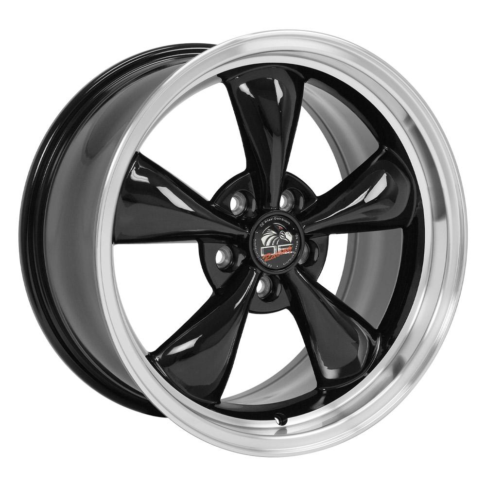 OE WHEELS FR01 18x9 5X114.3 24 BLACK WITH MACHINED LIP