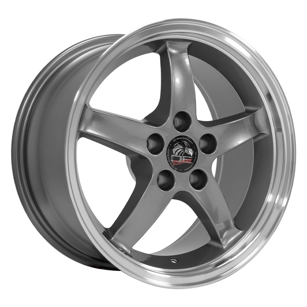 OE WHEELS FR04 17x9 5X114.3 24 GUNMETAL WITH MACHINED LIP