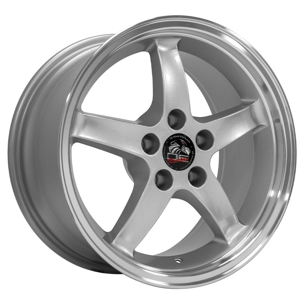 OE WHEELS FR04 17x9 5X114.3 24 SILVER WITH MACHINED LIP