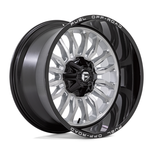 Fuel D798 ARC SILVER BRUSHED FACE WITH MILLED BLACK LIP