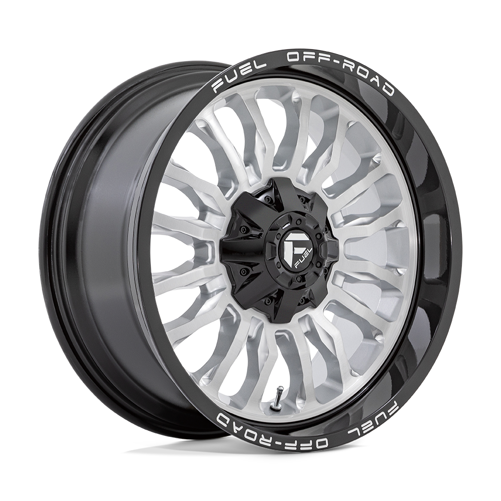 Fuel D798 ARC SILVER BRUSHED FACE WITH MILLED BLACK LIP