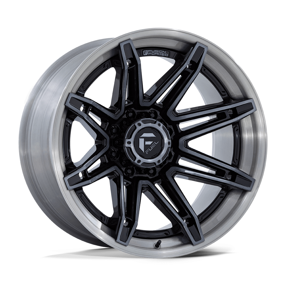 Fuel FC401 BRAWL GLOSS BLACK WITH BRUSHED GRAY TINT FACE & LIP