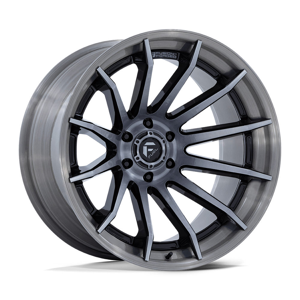 Fuel FC403 BURN GLOSS BLACK WITH BRUSHED GRAY TINT FACE & LIP