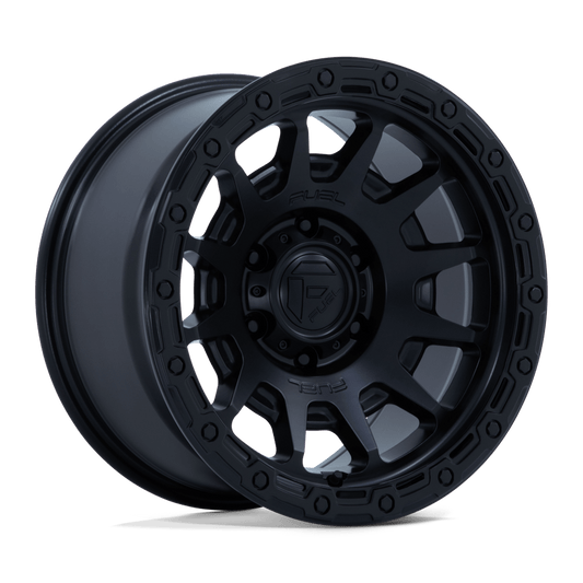 Fuel FC884 FORTRESS MATTE BLACK W/ GLOSS BLACK LIP