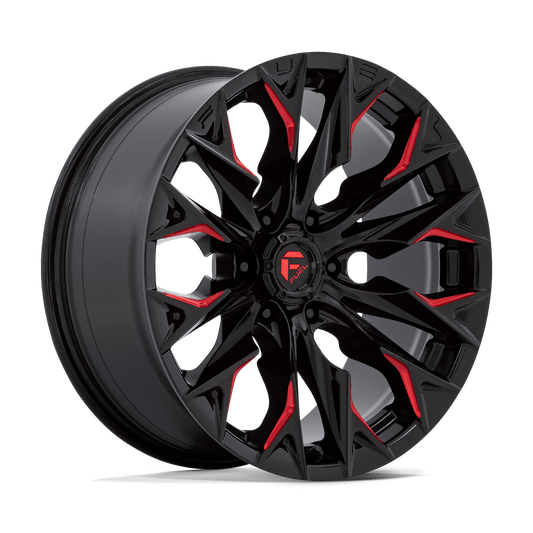 Fuel D823 FLAME GLOSS BLACK MILLED WITH CANDY RED