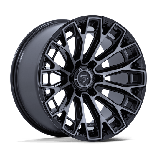 Fuel FC882 TRAX GLOSS BLACK MACHINED FACE DARK TINTED CLEAR