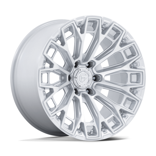 Fuel FC882 TRAX GLOSS SILVER W/ MACHINED FACE