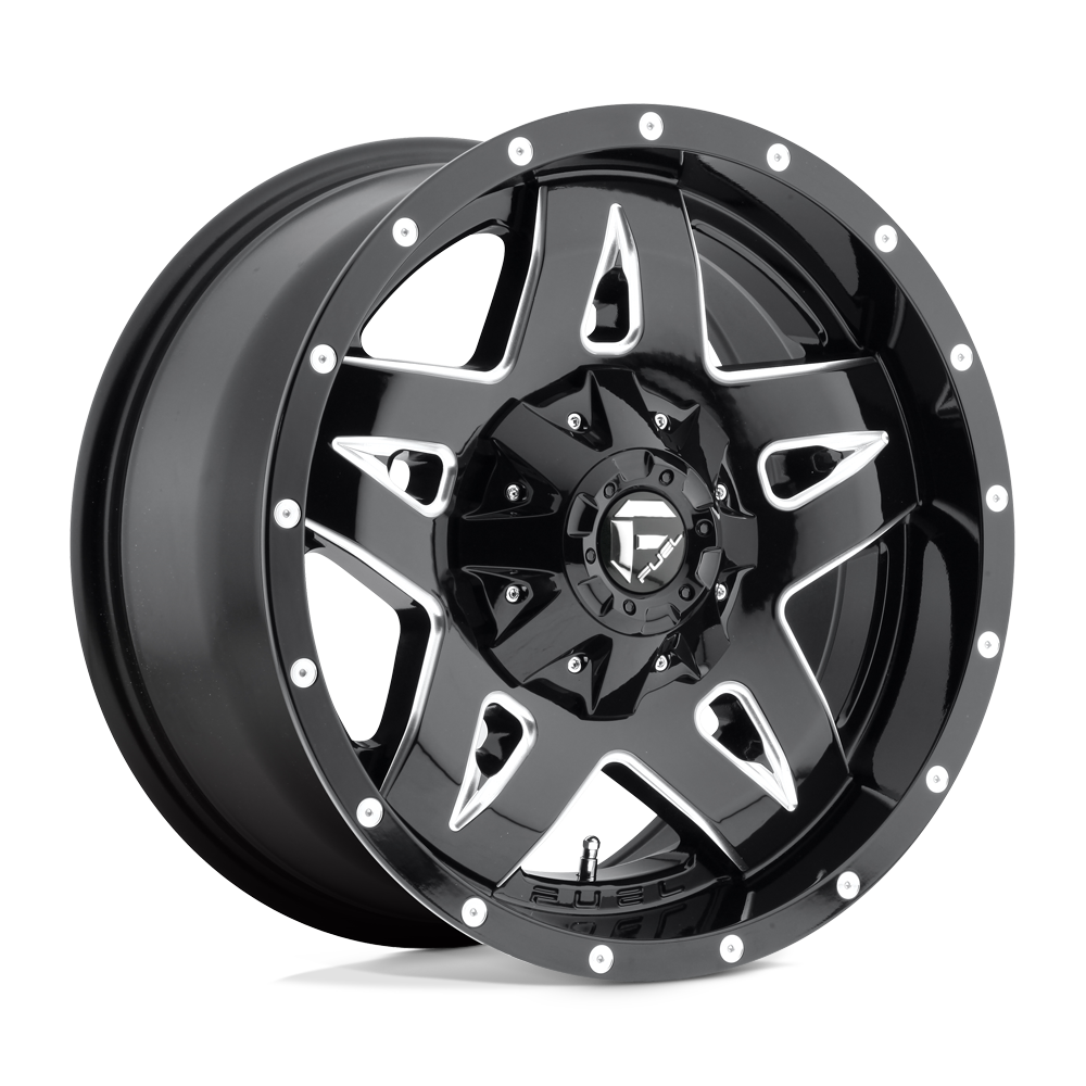 Fuel D554 FULL BLOWN GLOSS BLACK MILLED