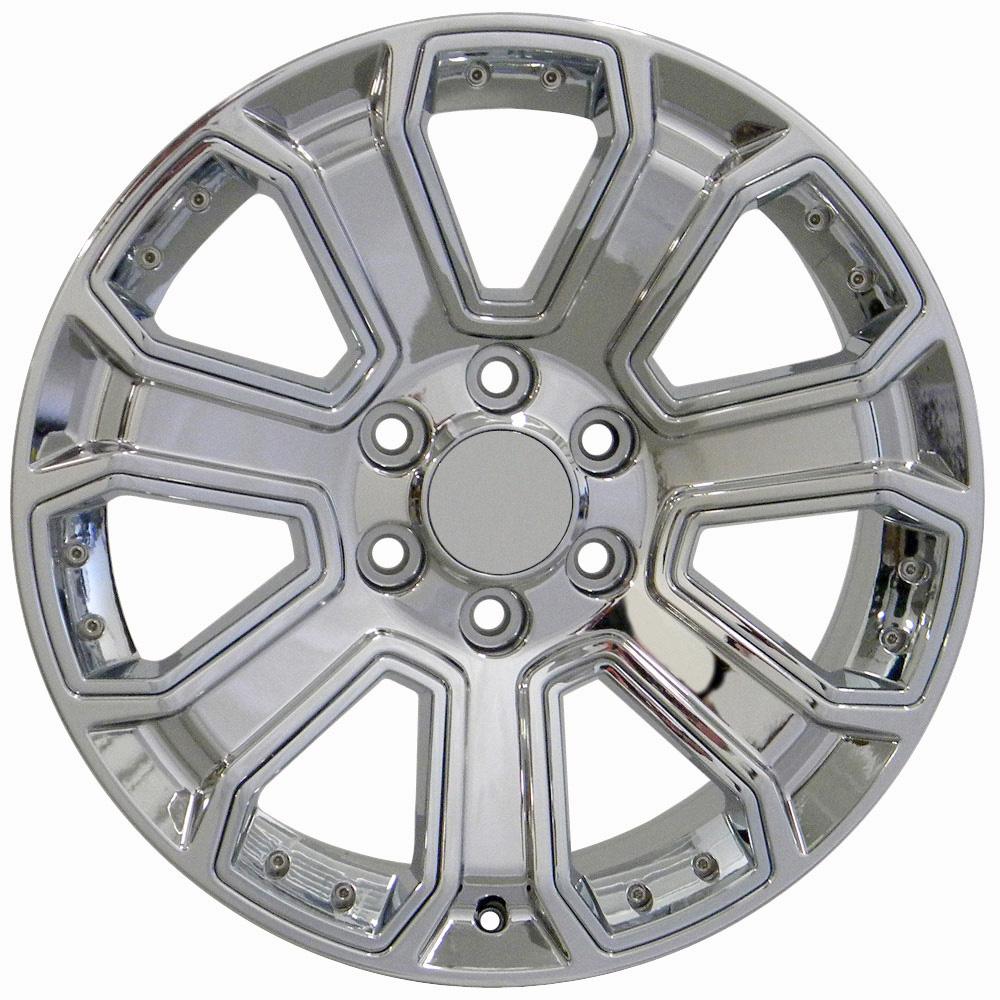 OE WHEELS CV93 20x8.5 6X139.7 31 CHROME WITH CHROME INSERT
