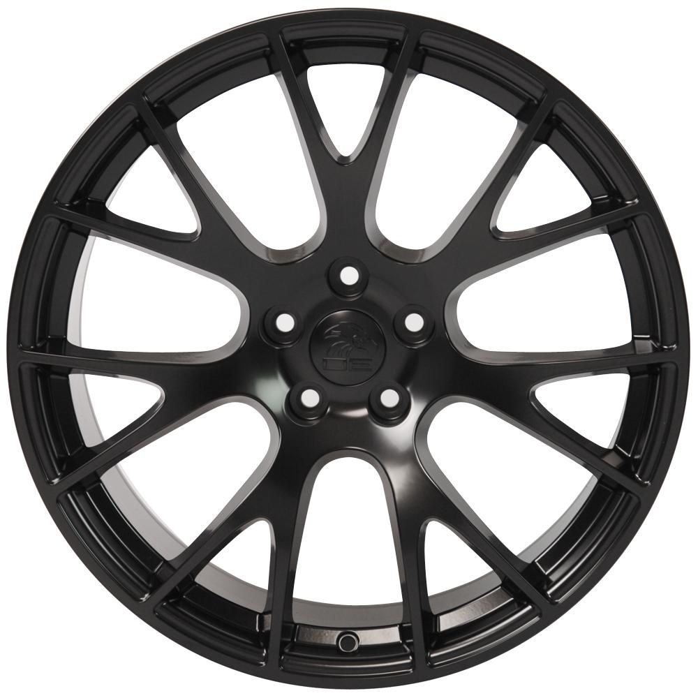 OE WHEELS DG69 22x10 5X139.7 25 SATIN BLACK