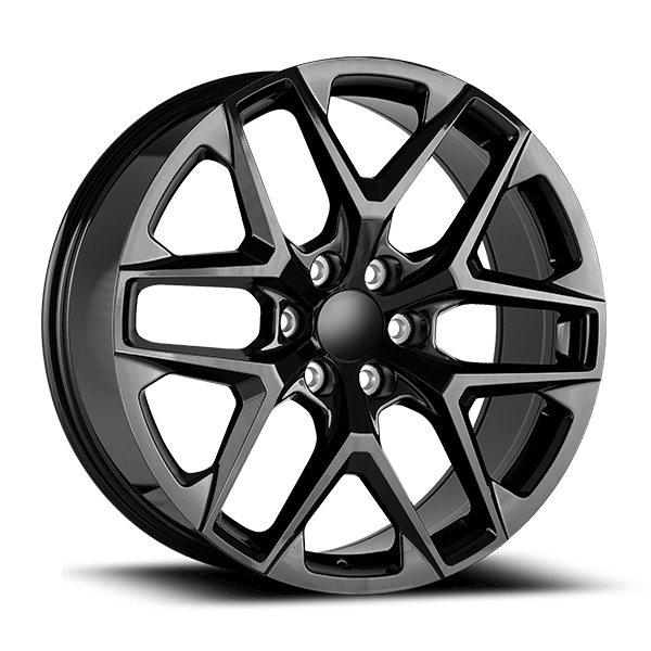 OE CONCEPT 2022 GMC SIERRA (SNOWFLAKE) REPLICA WHEEL GLOSS BLACK