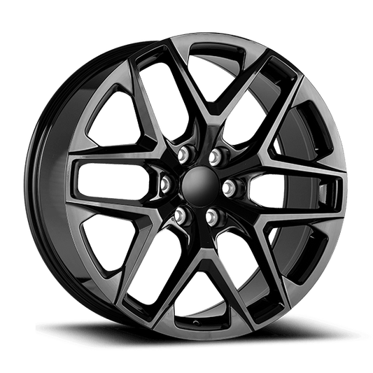OE CONCEPT 2022 GMC SIERRA (SNOWFLAKE) REPLICA WHEEL GLOSS BLACK