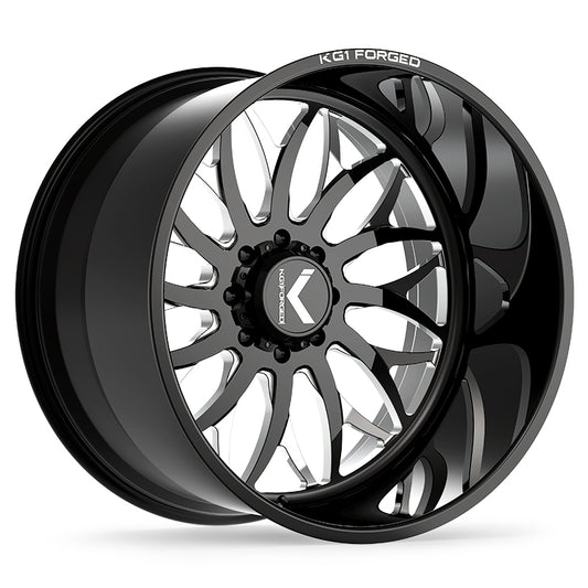 KG1 GALACTIC CUSTOM WHEEL GLOSS BLACK MILLED