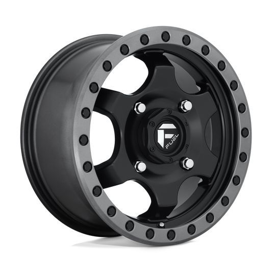 Fuel UTV D639 GATLING MATTE BLACK GUN METAL RING