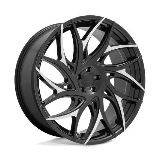 DUB 1PC S259 G.O.A.T. GLOSS BLACK WITH MACHINED SPOKES