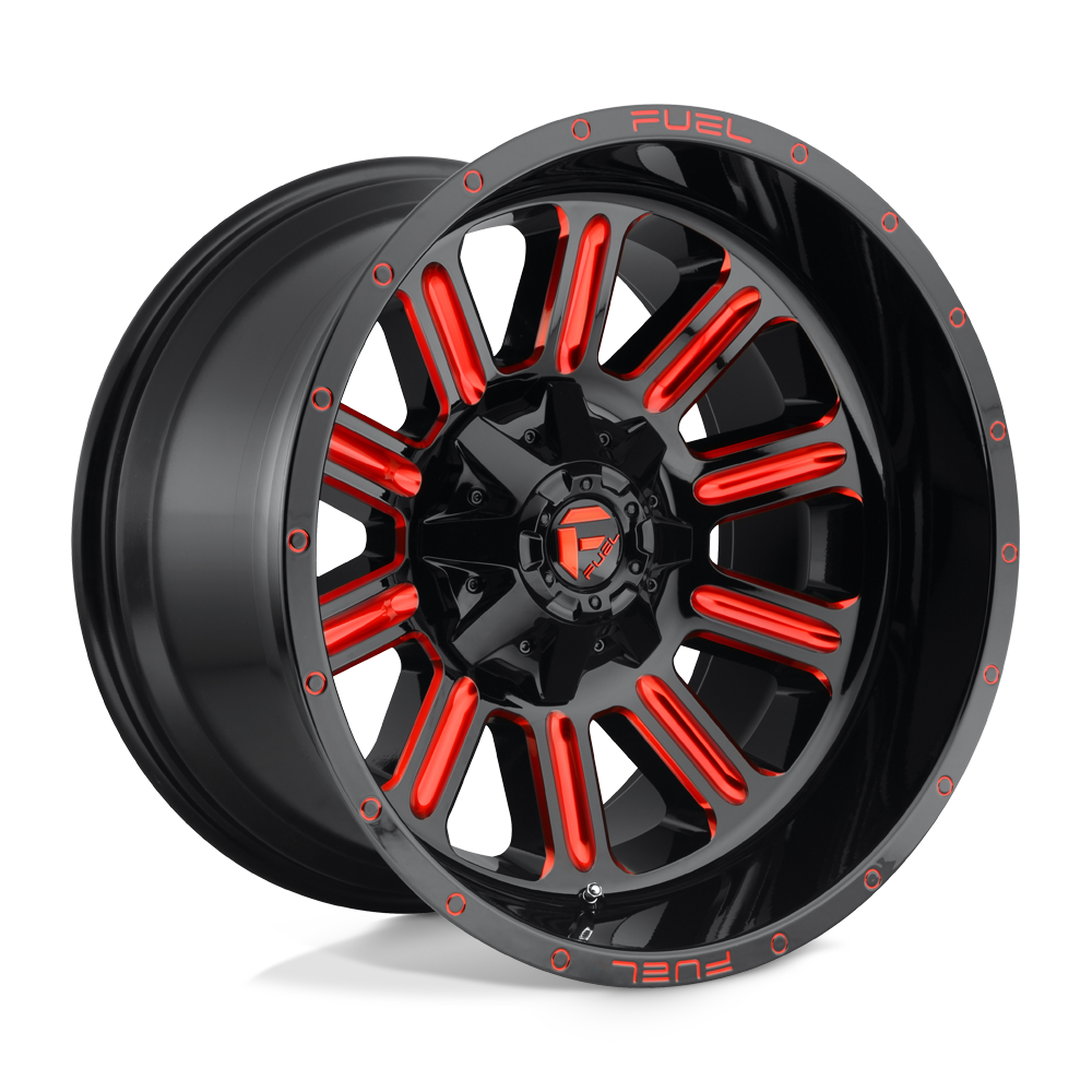 Fuel D621 HARDLINE GLOSS BLACK RED TINTED CLEAR