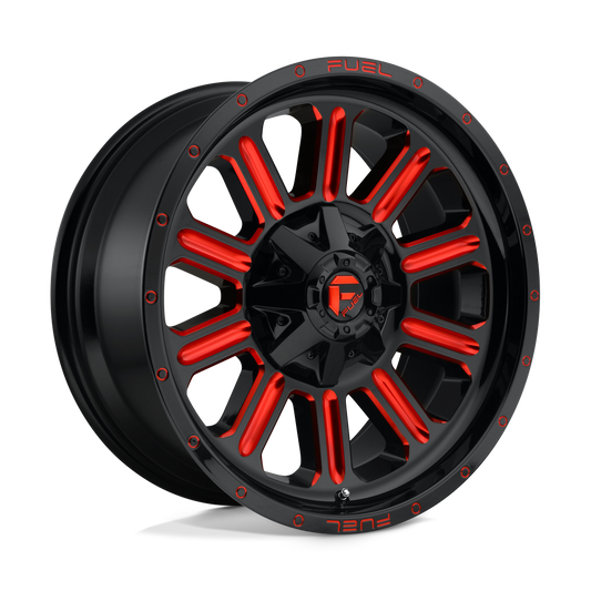 Fuel D621 HARDLINE GLOSS BLACK RED TINTED CLEAR