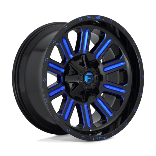 Fuel D646 HARDLINE GLOSS BLACK BLUE TINTED CLEAR
