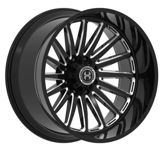 HARDCORE WHEELS HC105 WALL GLOSS BLACK MILLED
