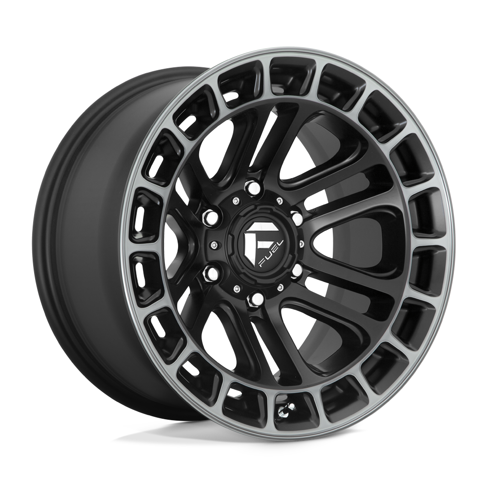 Fuel D720 HEATER MATTE BLACK DOUBLE DARK TINT MACHINED