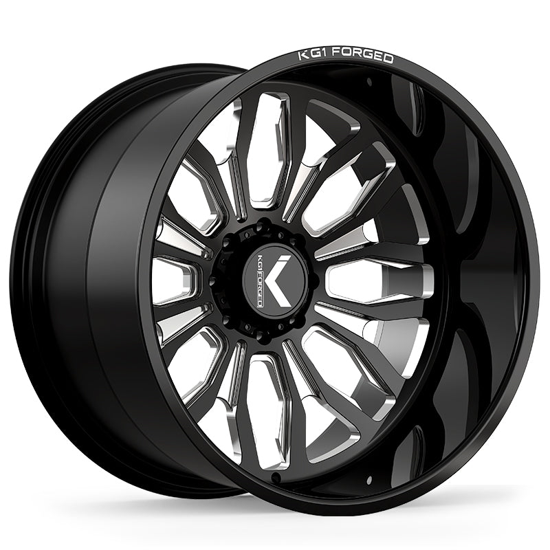 KG1 HEATHEN CUSTOM WHEEL GLOSS BLACK MILLED