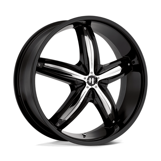 Helo HE844 GLOSS BLACK WITH REMOVABLE CHROME ACCENTS
