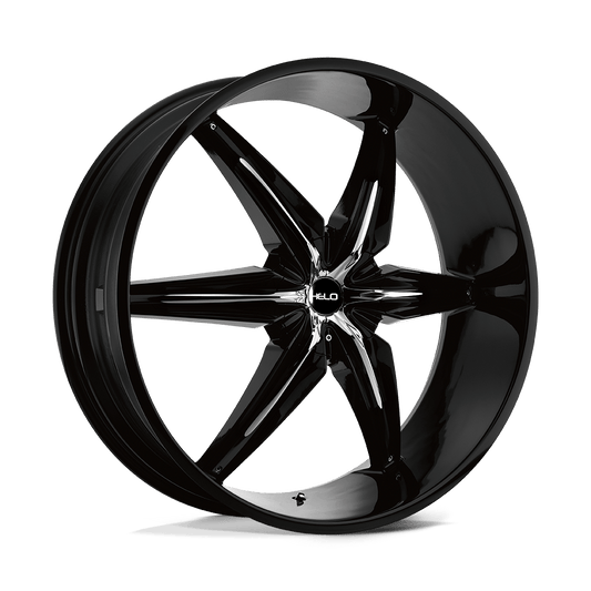 Helo HE866 GLOSS BLACK WITH REMOVABLE CHROME ACCENTS