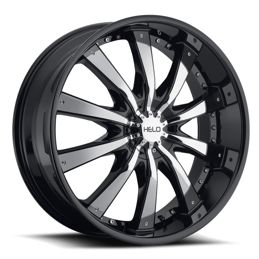 Helo HE875 GLOSS BLACK WITH REMOVABLE CHROME  ACCENTS