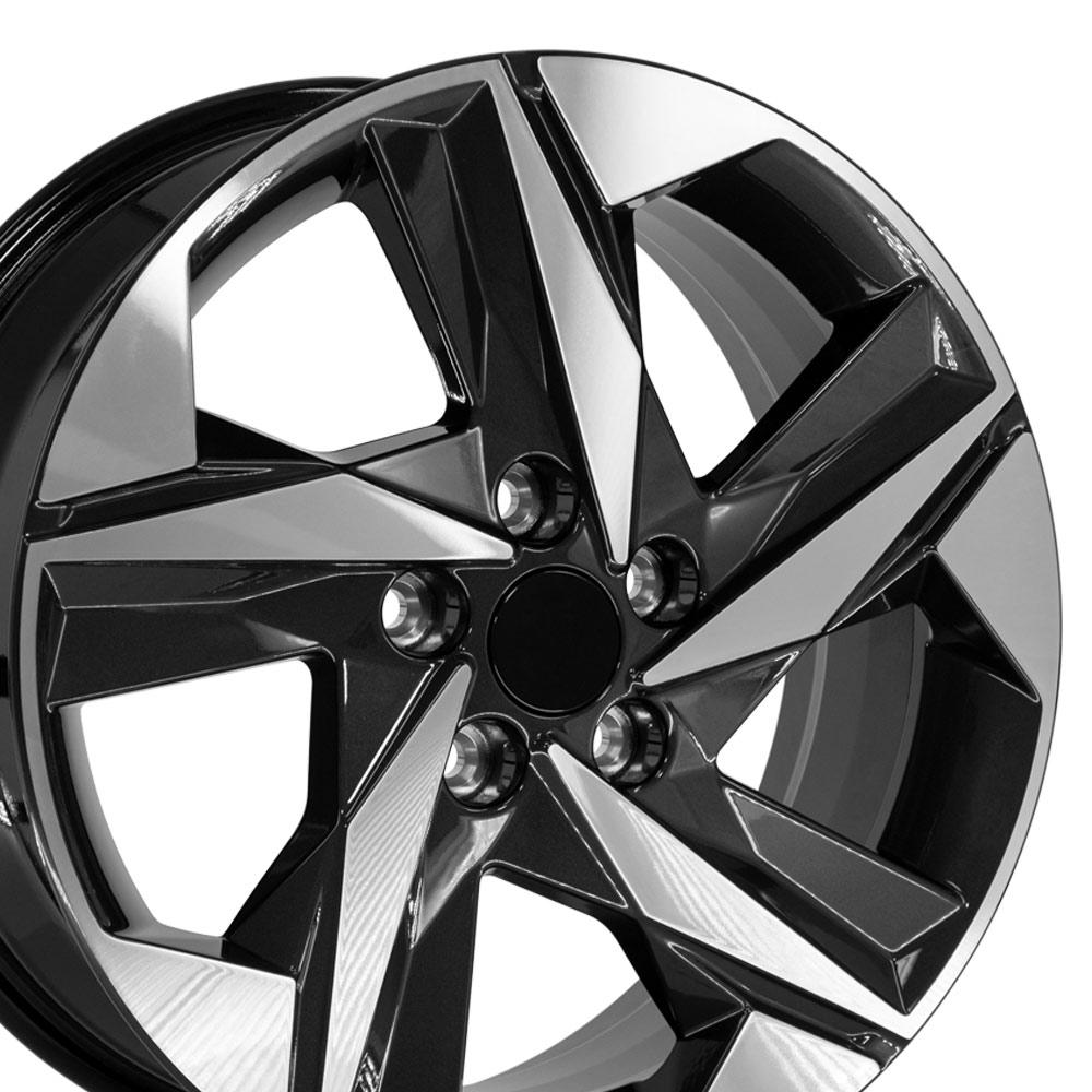 OE Wheels HY12 Wheel Gloss Black Machined