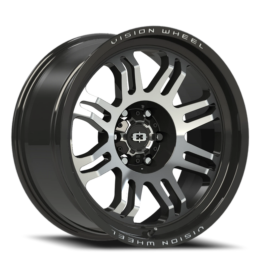 VISION INFERNO 17X8.5 0 5X150 Gloss Black Machined Face