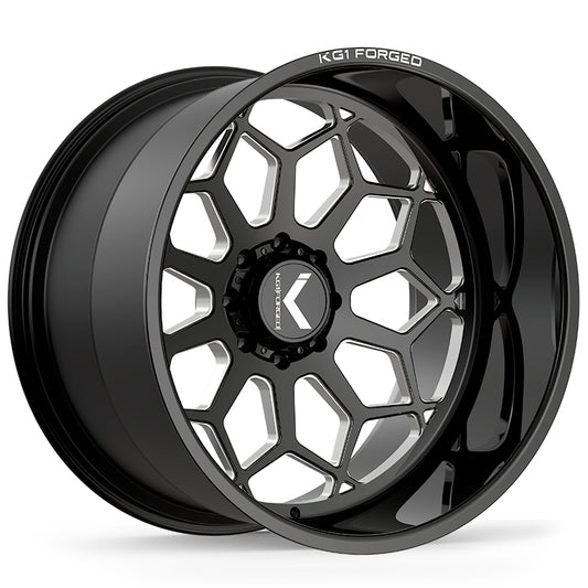 KG1 SPREADER CUSTOM WHEEL GLOSS BLACK MILLED