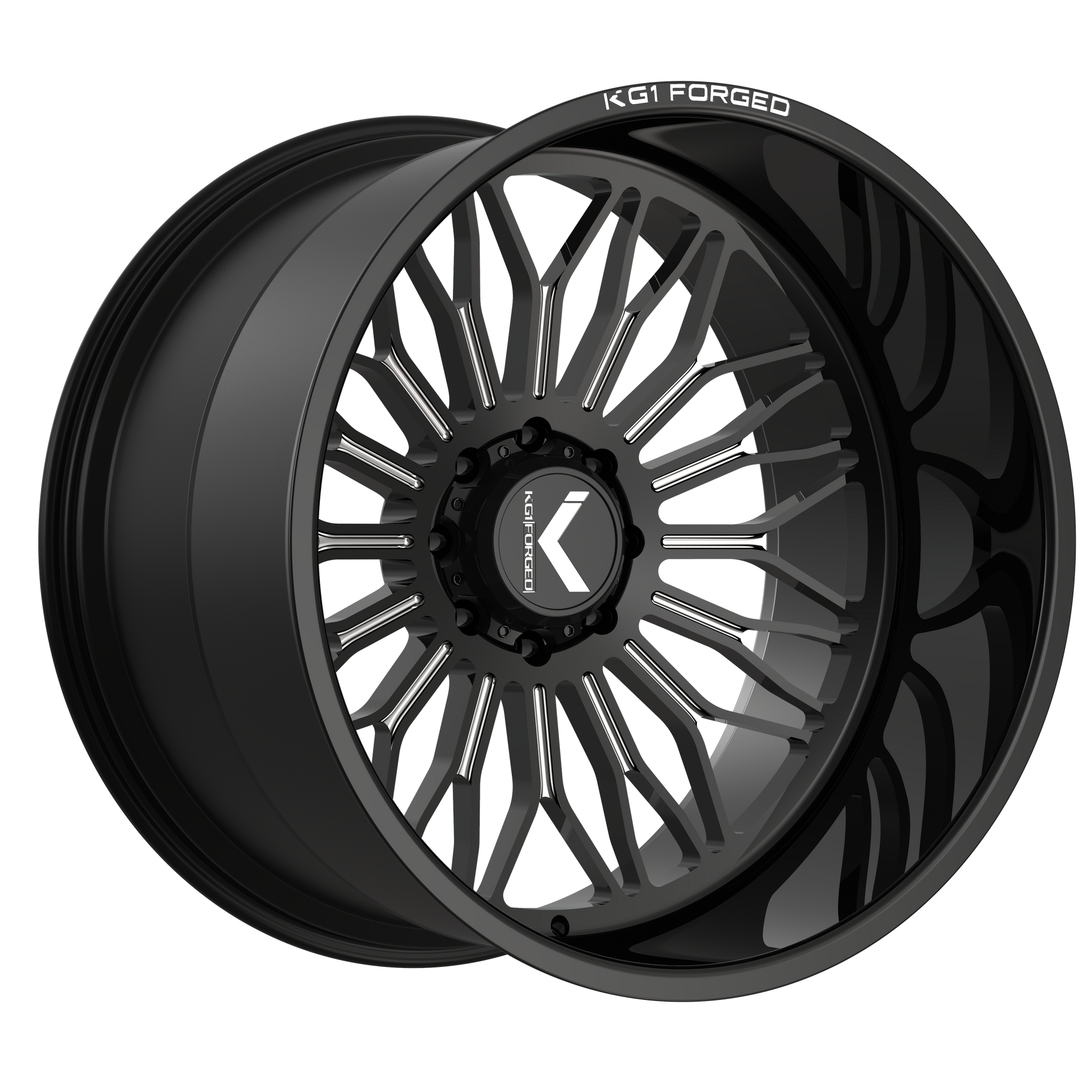 KG1 LEGION CUSTOM WHEEL GLOSS BLACK MILLED