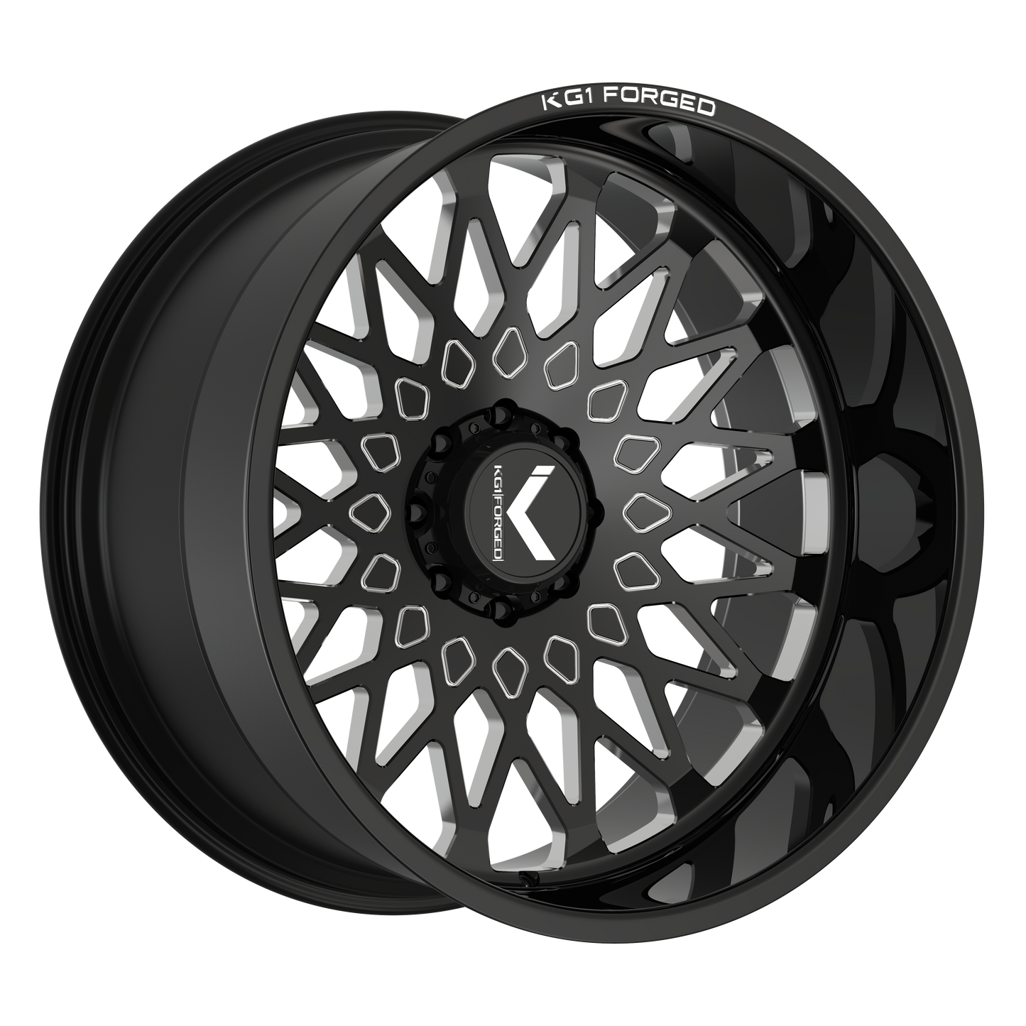 KG1 CHEMIST CUSTOM WHEEL GLOSS BLACK MILLED