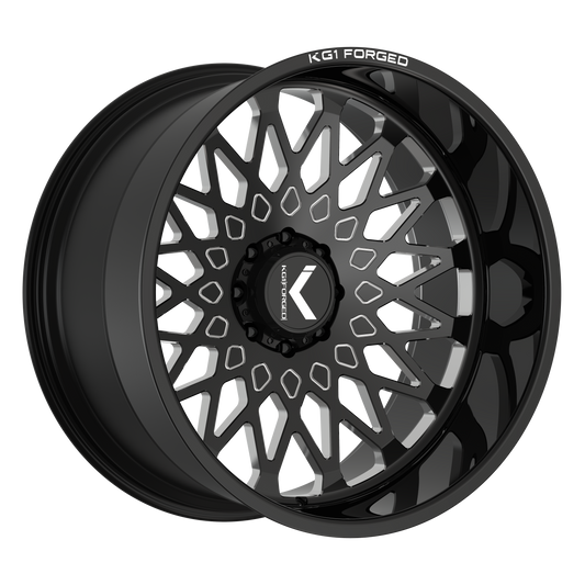KG1 CHEMIST CUSTOM WHEEL GLOSS BLACK MILLED