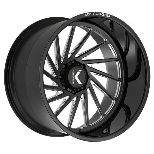 KG1 TONIC CUSTOM WHEEL GLOSS BLACK MILLED