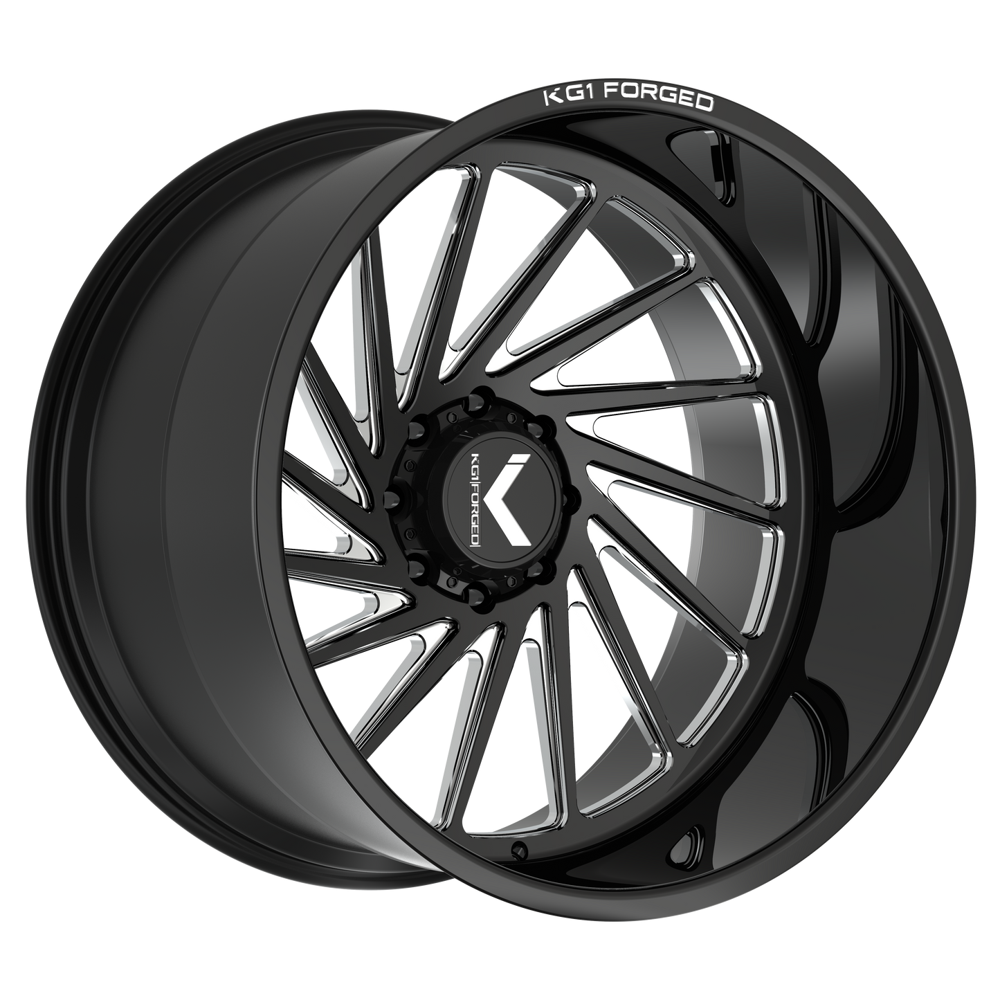 KG1 TONIC CUSTOM WHEEL GLOSS BLACK MILLED