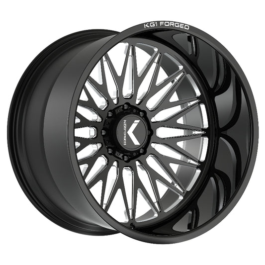 KG1 SEISMIC CUSTOM WHEEL GLOSS BLACK MILLED