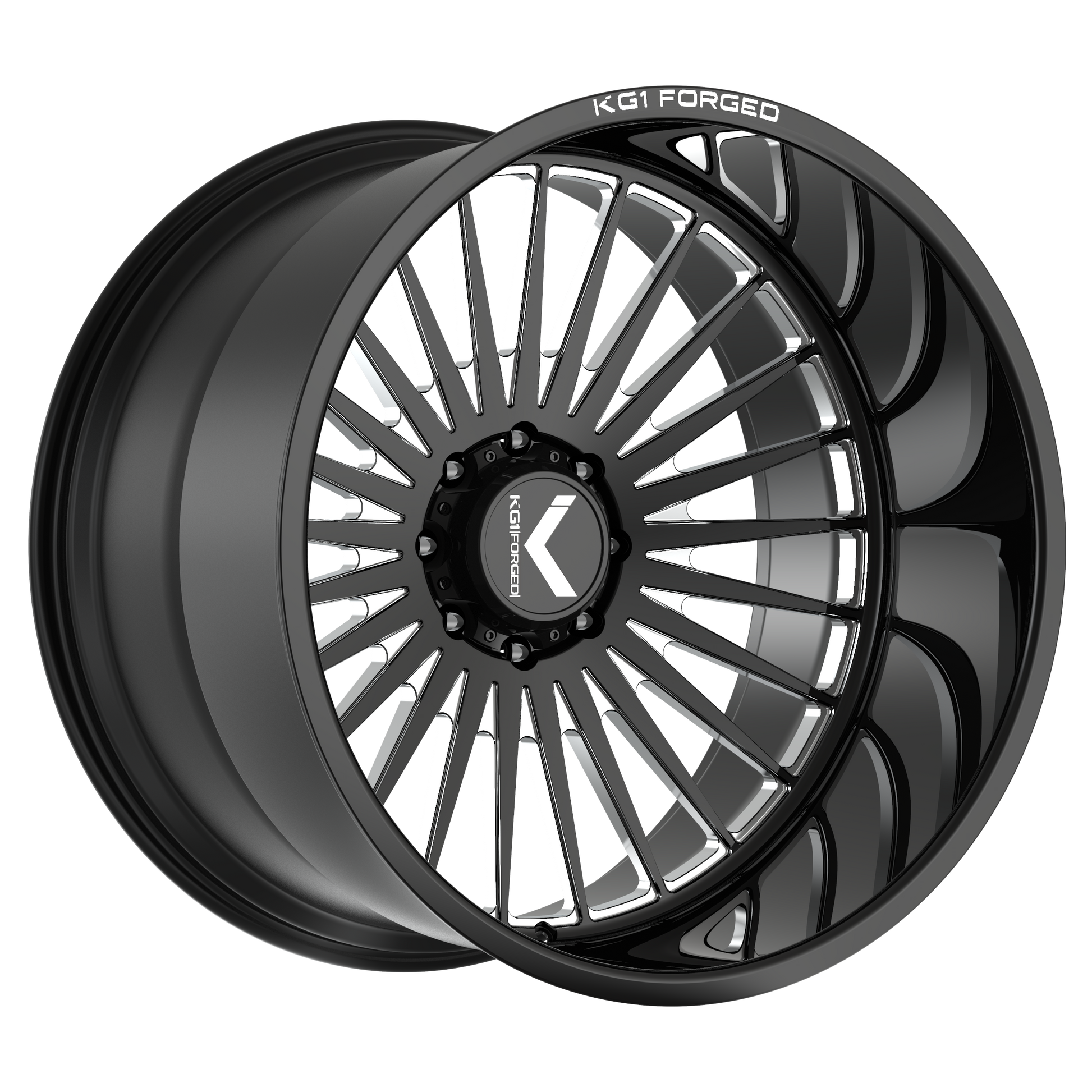 KG1 CZAR CUSTOM WHEEL GLOSS BLACK MILLED