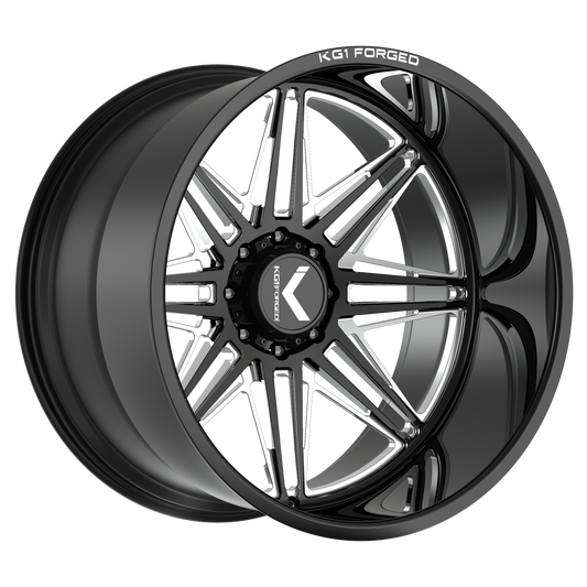 KG1 ECLIPSE CUSTOM WHEEL GLOSS BLACK MILLED