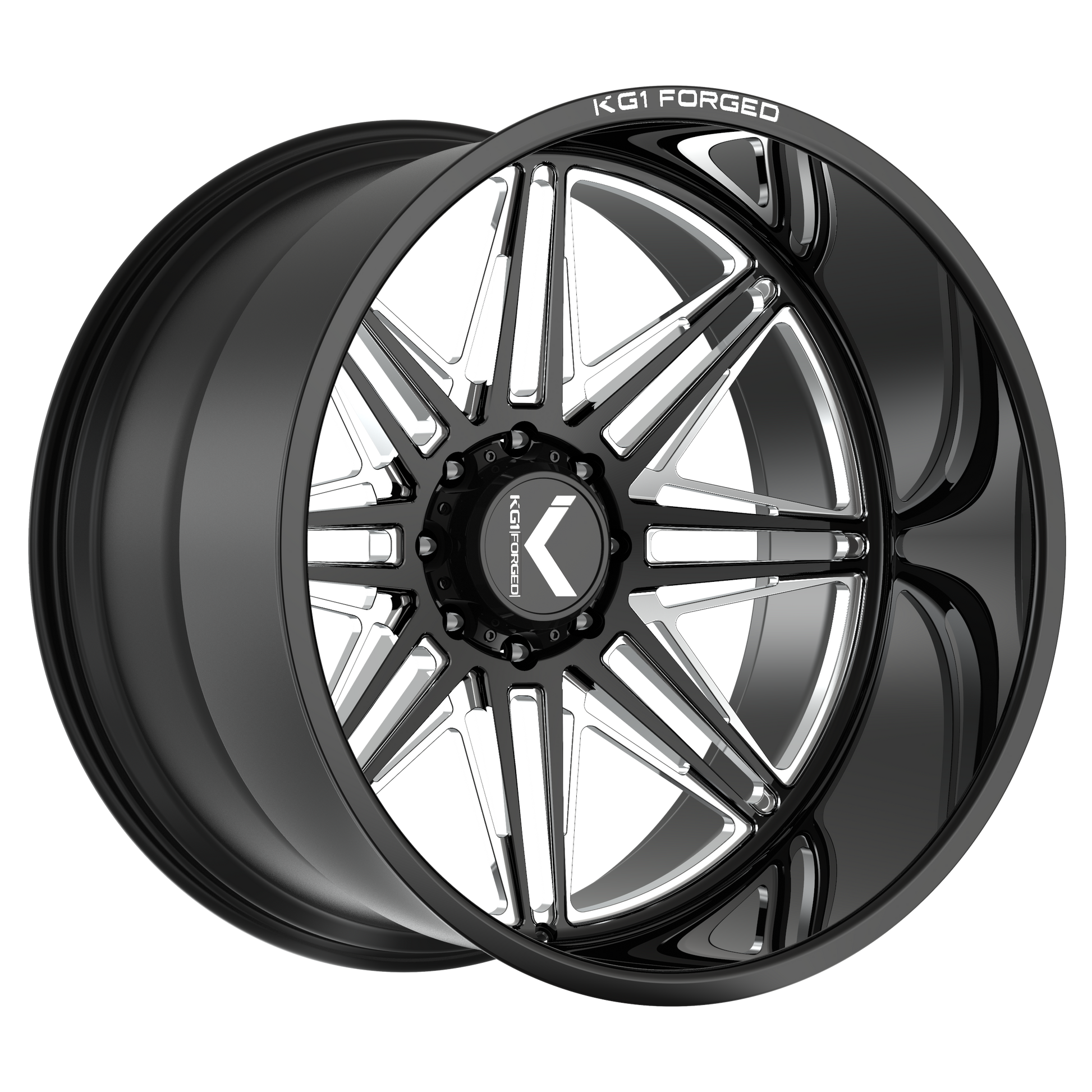 KG1 ECLIPSE CUSTOM WHEEL GLOSS BLACK MILLED