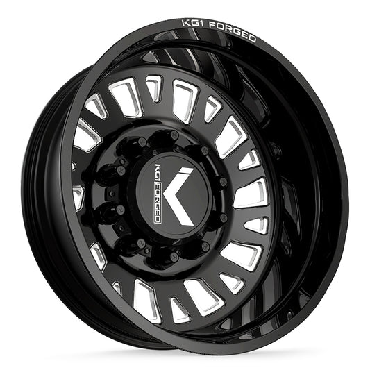 KG1 MASTER-D CUSTOM WHEEL GLOSS BLACK MILLED