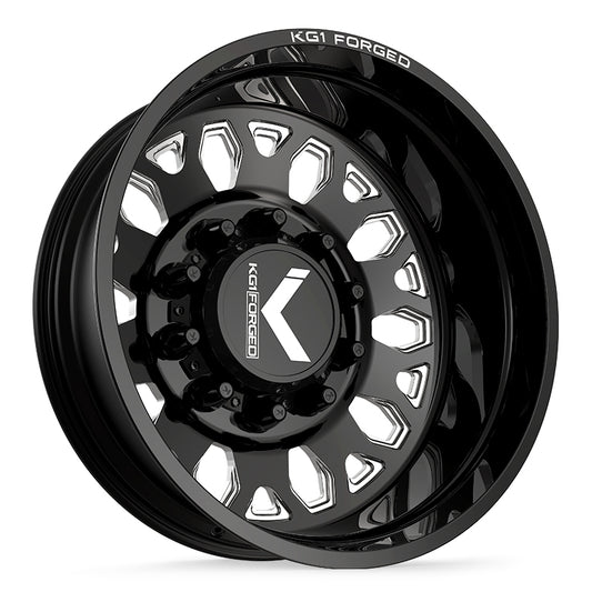 KG1 HONOR-D CUSTOM WHEEL GLOSS BLACK MILLE