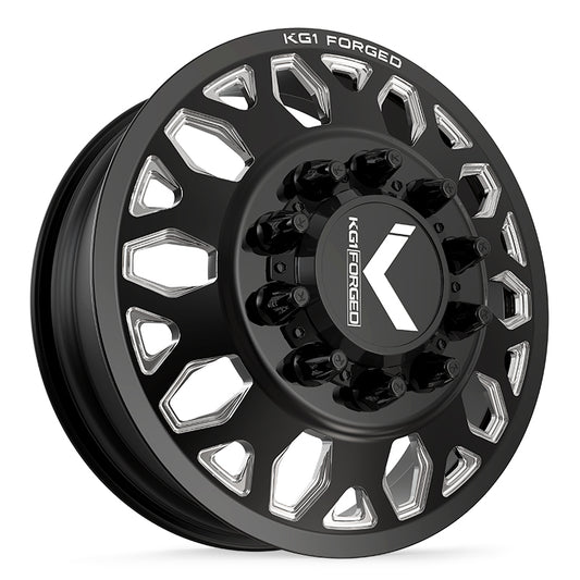KG1 HONOR-D CUSTOM WHEEL GLOSS BLACK MILLED