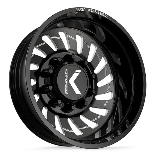 KG1 RAZOR-D CUSTOM WHEEL GLOSS BLACK MILLED