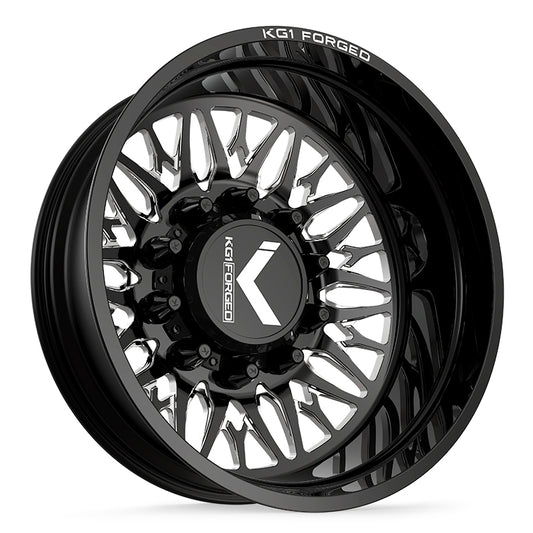 KG1 TRIDENT-D CUSTOM WHEEL GLOSS BLACK MILLED