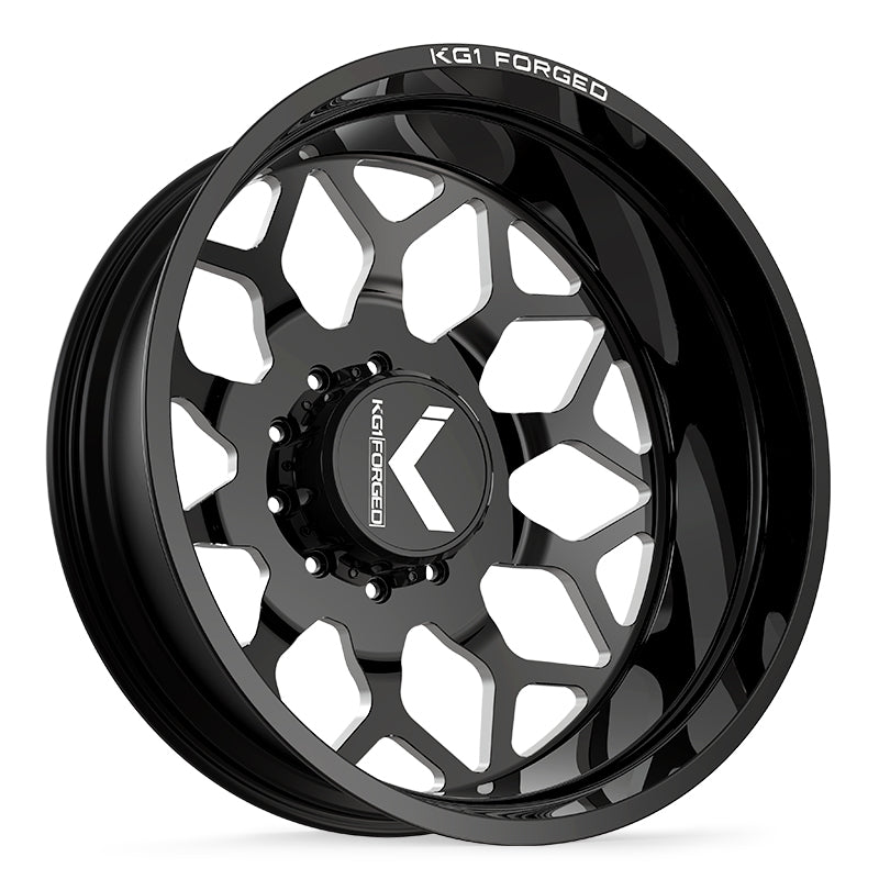 KG1 LUXOR-D CUSTOM WHEEL GLOSS BLACK MILLED