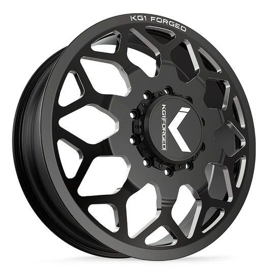 KG1 LUXOR-D CUSTOM WHEEL GLOSS BLACK MILLED