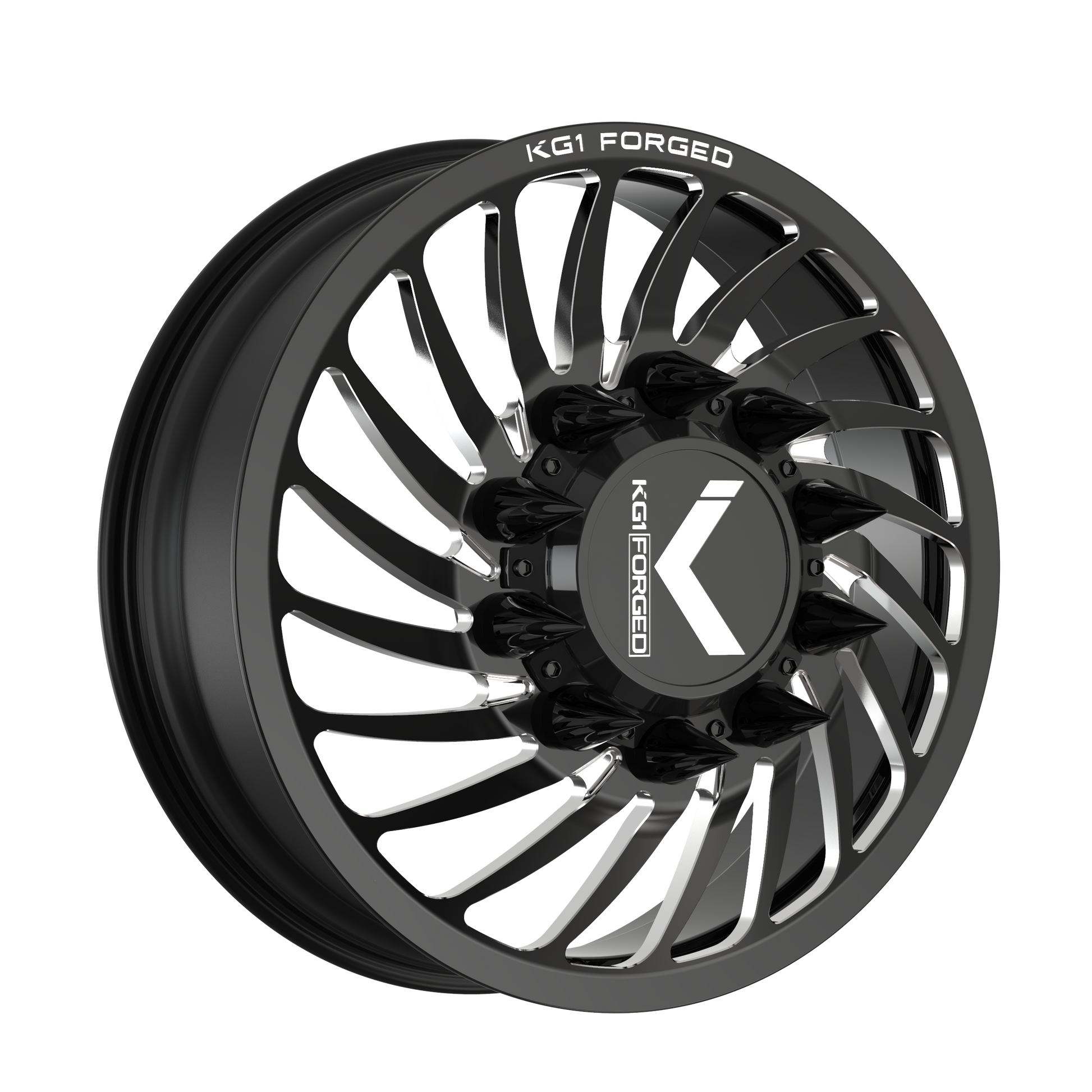 KG1 BENDER-D CUSTOM WHEEL GLOSS BLACK MILLED