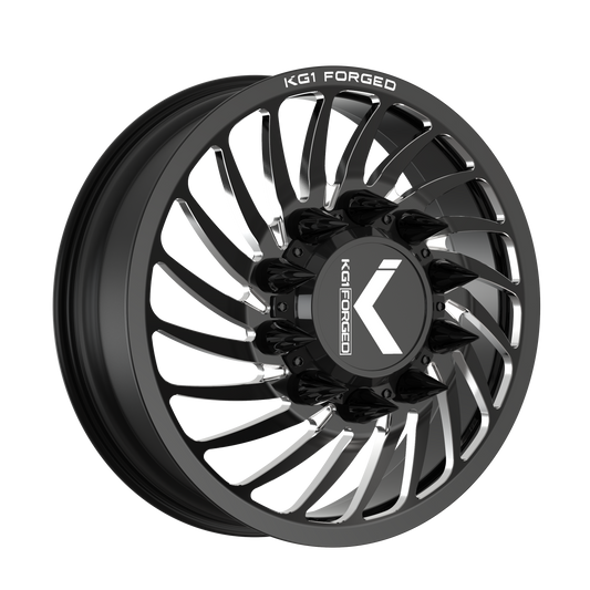 KG1 BENDER-D CUSTOM WHEEL GLOSS BLACK MILLED
